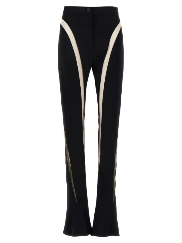 Mesh insert leggings MUGLER Black