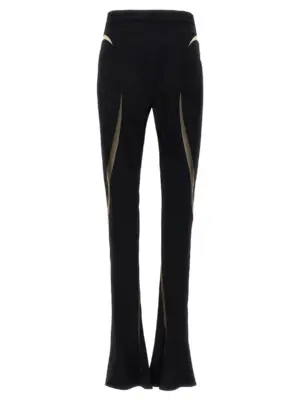 Mesh insert leggings 24P1PA0404470B99N1 MUGLER Black