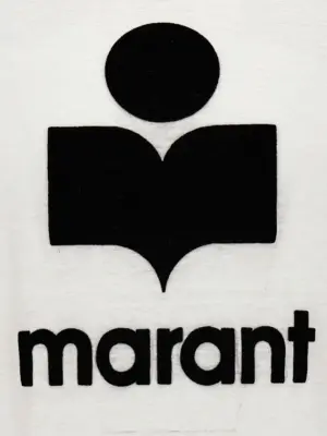 'Karman' T-shirt 100% linen MARANT White/Black