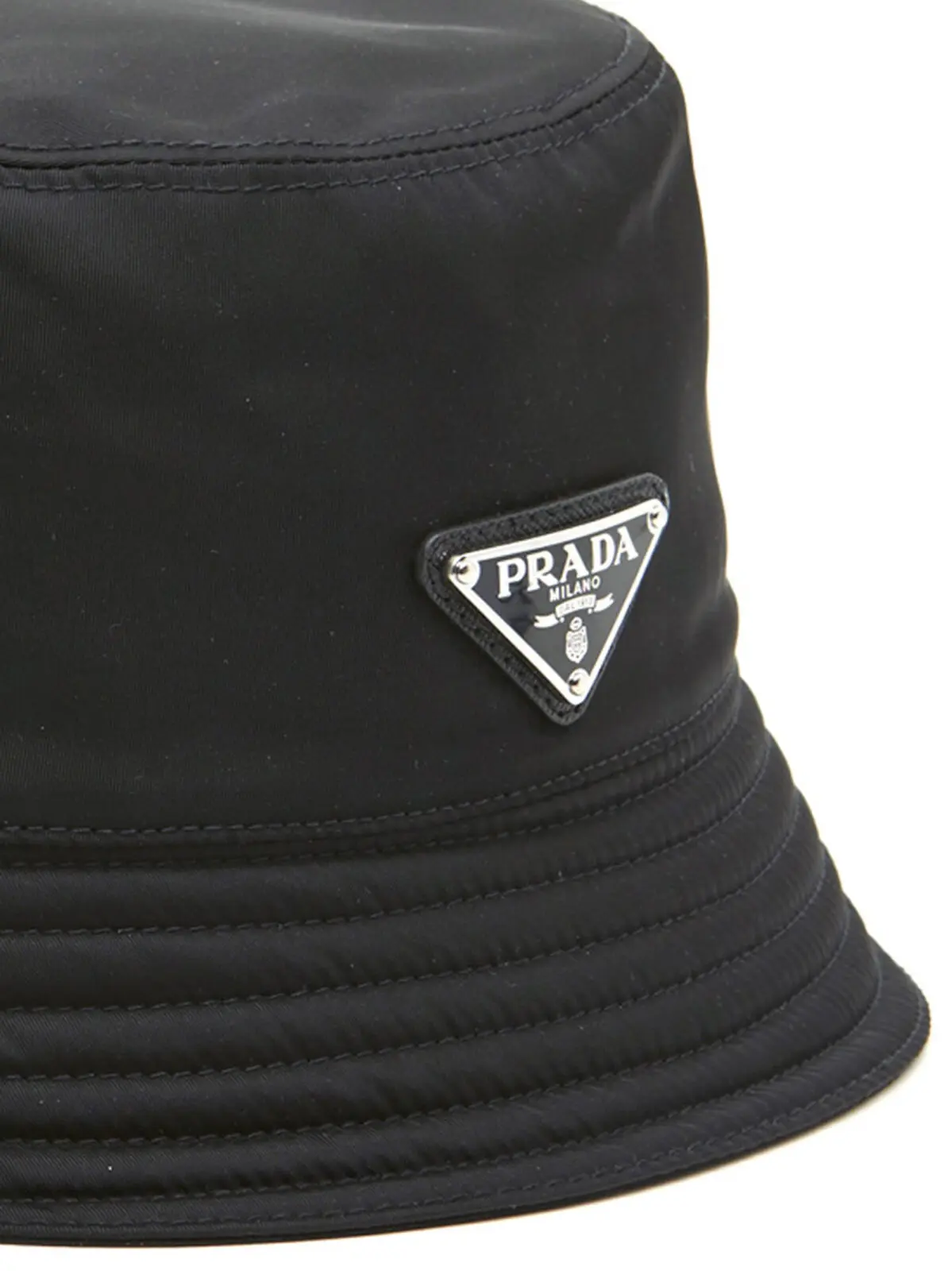 Панама Prada з переробленого нейлону Чорна 3 Re-nylon bucket hat Man PRADA Black
