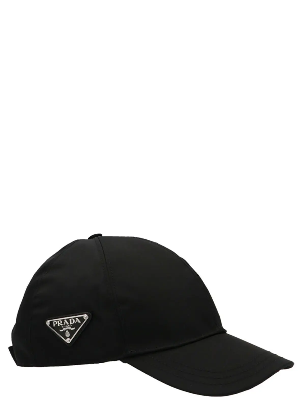Кепка Prada Чорна 3 Re-nylon logo cap Man PRADA Black