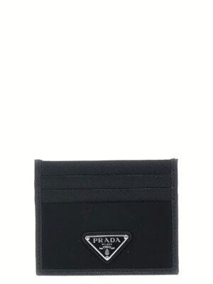 Re-Nylon Saffiano cardholder PRADA Black