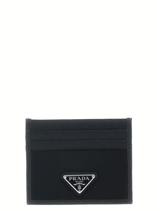 Re-Nylon Saffiano cardholder PRADA Black