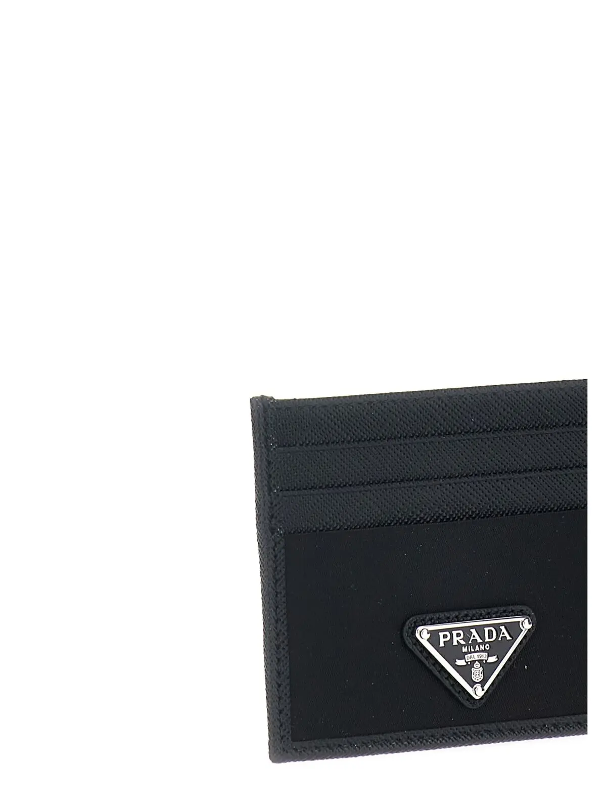 Кардхолдер Prada Re-Nylon Saffiano Чорний 3 Re-Nylon Saffiano cardholder Man PRADA Black