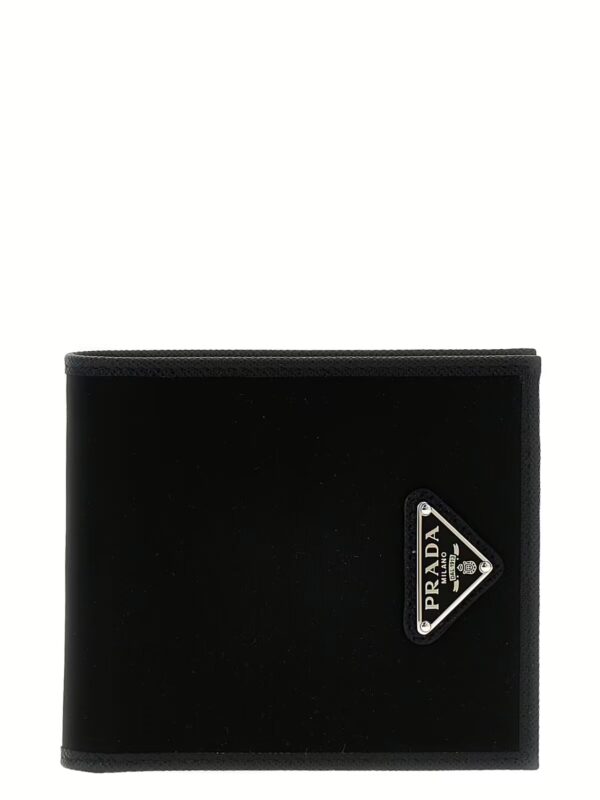 Re-nylon wallet PRADA Black