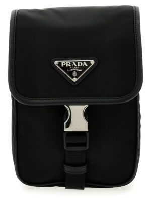 Re-Nylon logo crossbody bag PRADA Black