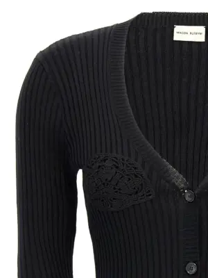 '08' cardigan Woman MAGDA BUTRYM Black