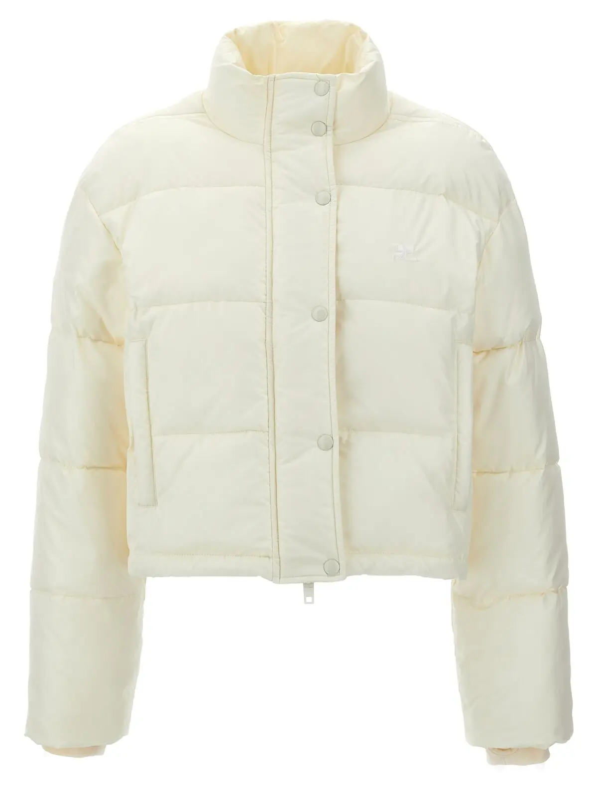 Укорочена пухова куртка AC Courreges Біла 1 'AC' cropped down jacket COURREGES White