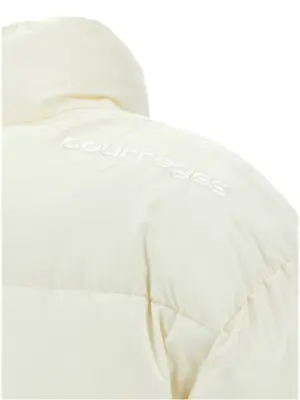 'AC' cropped down jacket 100% polyester COURREGES White