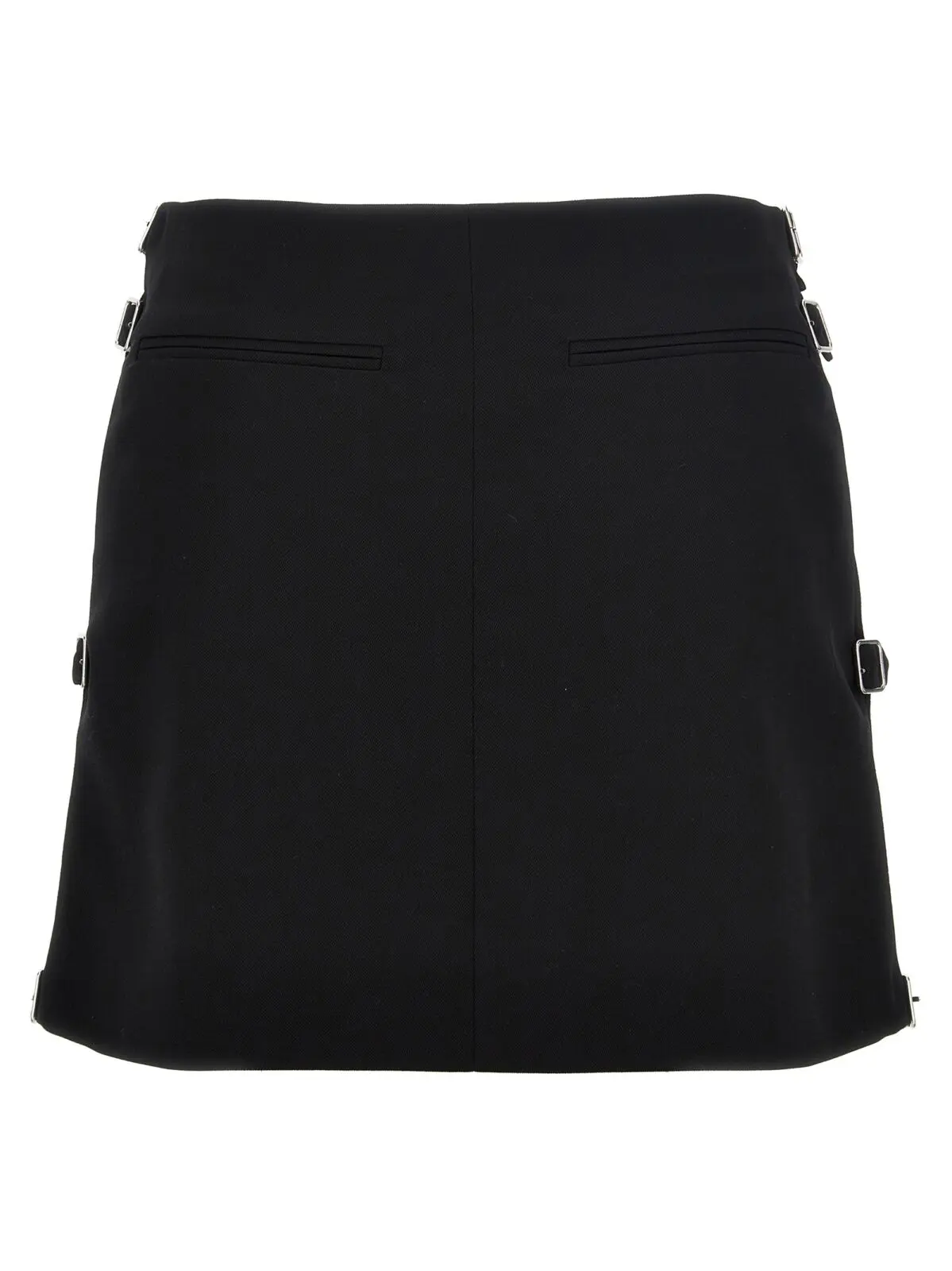 Спідниця Courreges Multi Sangle Wool Mini Чорна 1 'Multi Sangle Wool Mini' skirt COURREGES Black