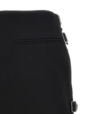 'Multi Sangle Wool Mini' skirt Woman COURREGES Black