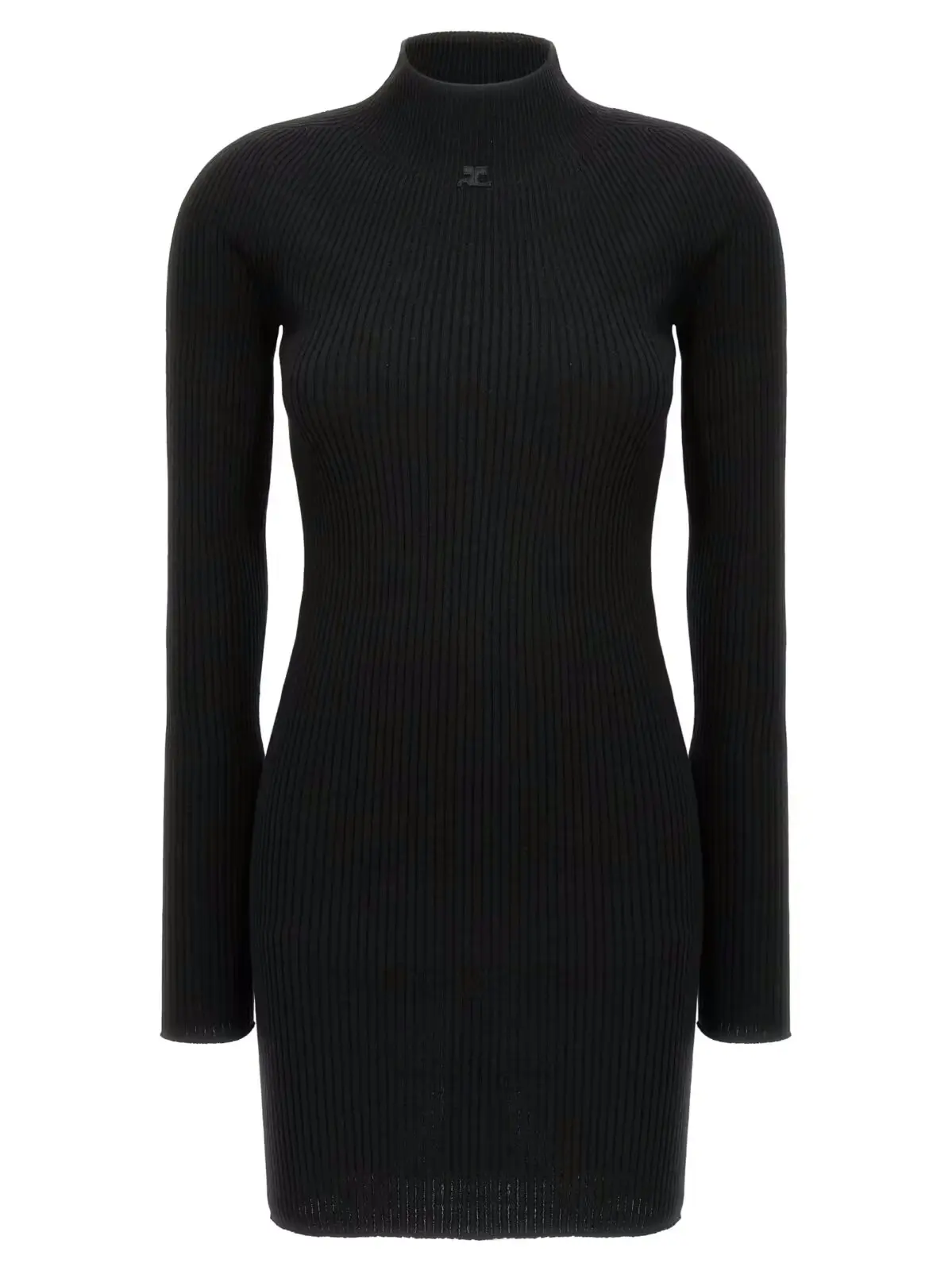 Сукня Courreges Solar Light Rib Чорна 1 'Solar Light Rib' dress COURREGES Black