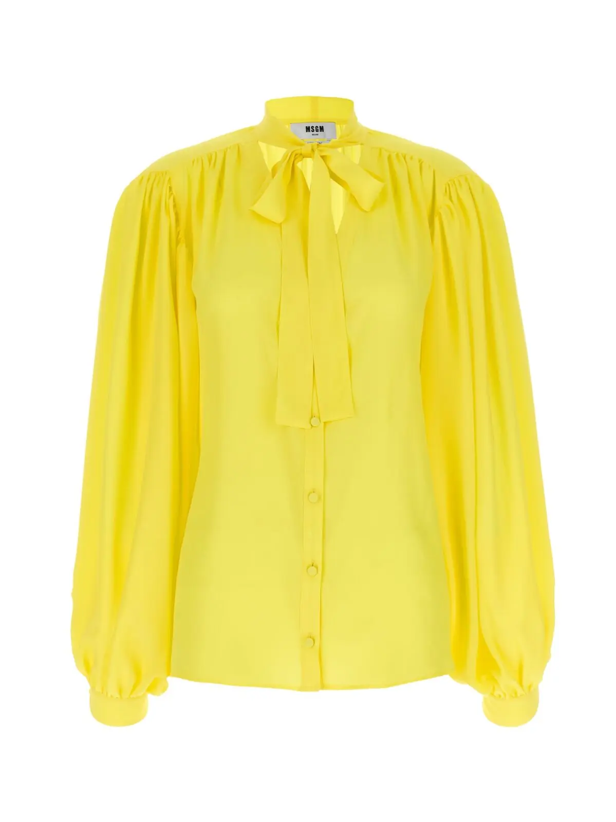 Сорочка Bow Msgm Жовтий 1 Bow shirt MSGM Yellow