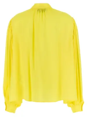 Bow shirt 3641MDE2424710606 MSGM Yellow