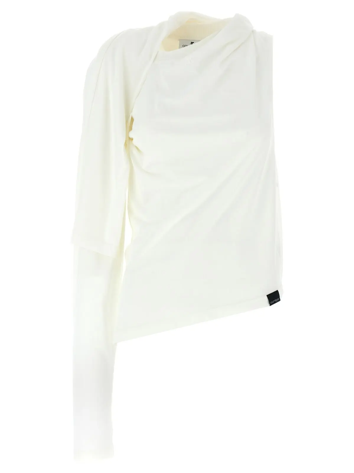 Футболка Courreges Asymetrique Off The Shoulder Біла 1 'Asymetrique Off The Shoulder' T-shirt COURREGES White