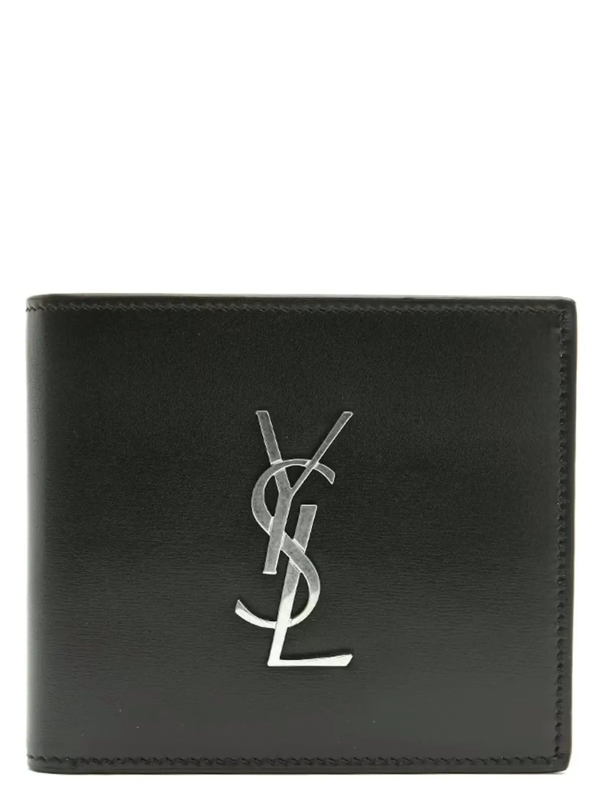 Гаманець Logo Saint Laurent Чорний 1 Logo wallet SAINT LAURENT Black