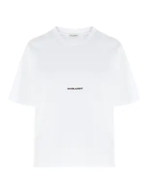 'Saint Laurent Rive gauche' T-shirt SAINT LAURENT White