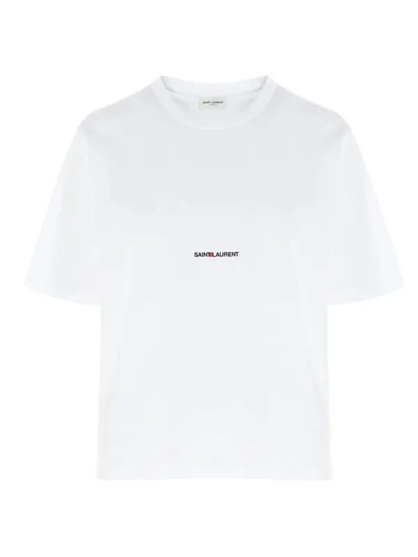 'Saint Laurent Rive gauche' T-shirt SAINT LAURENT White