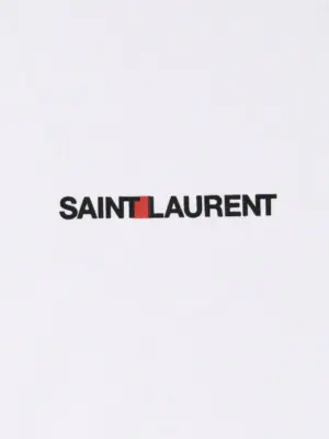 'Saint Laurent Rive gauche' T-shirt Woman SAINT LAURENT White