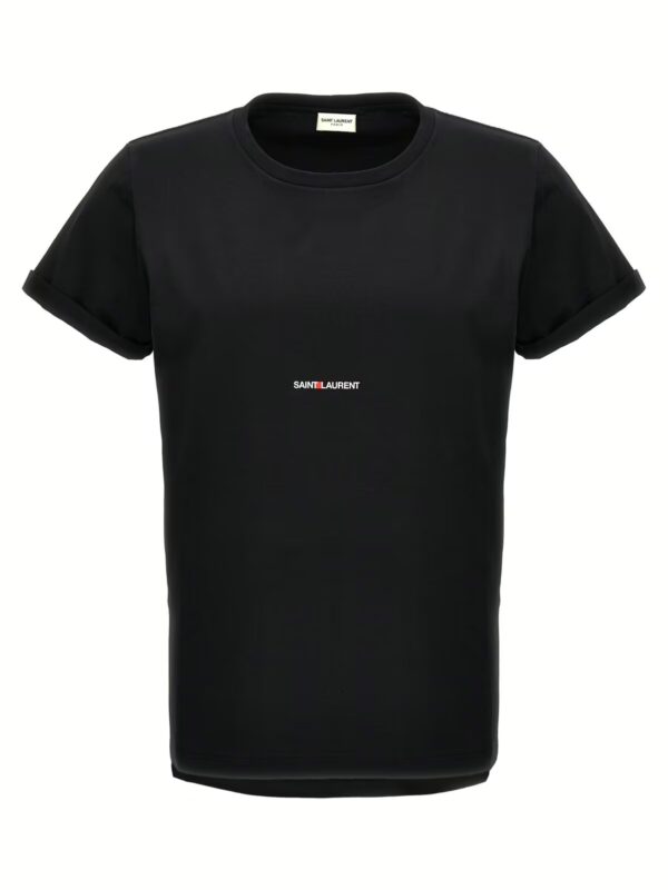 'Saint Laurent rive gauche' T-shirt SAINT LAURENT Black