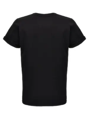 'Saint Laurent rive gauche' T-shirt 464572YB2DQ1000 SAINT LAURENT Black