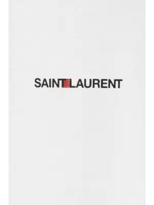 'Saint Laurent Rive Gauche' T-shirt 100% cotton SAINT LAURENT White