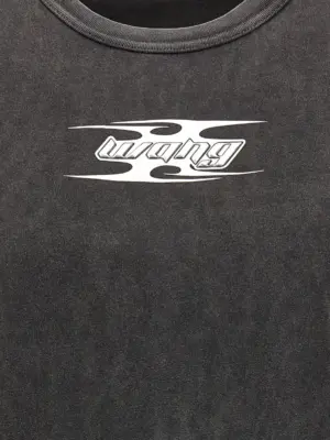 Logo T-shirt 100% cotton T BY ALEXANDER WANG Gray