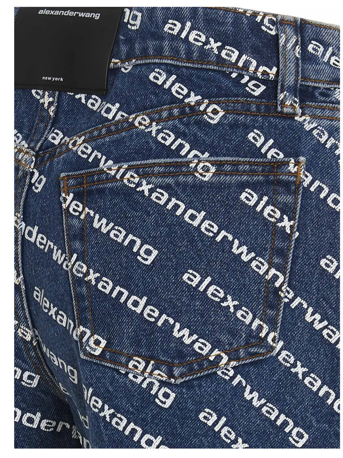 Шорти Bite Denim X Alexander Wang Синій 4 'Bite' shorts 100% cotton DENIM X ALEXANDER WANG Blue