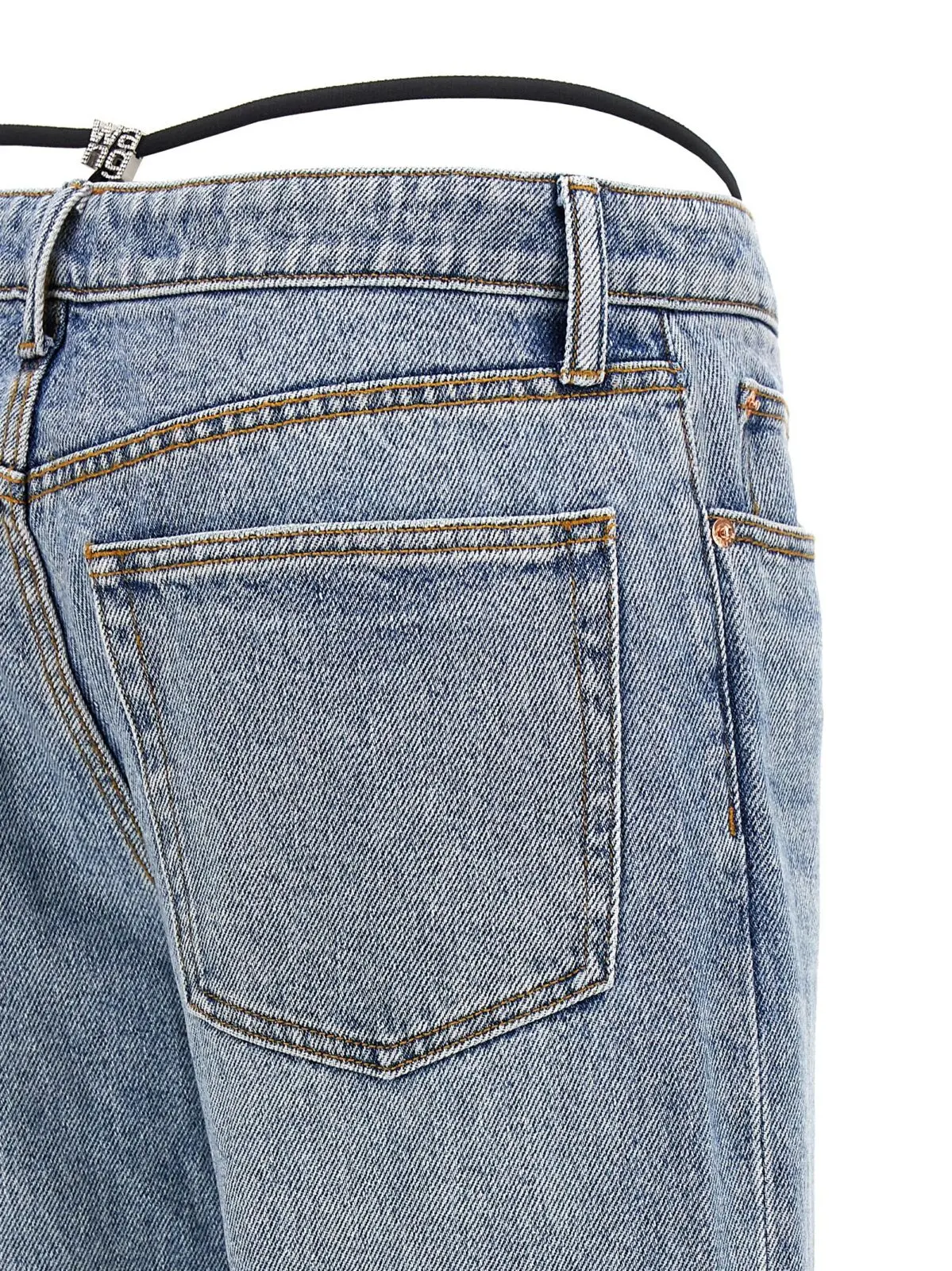 Джинси Denim X Alexander Wang Prestyle Diamante Charm Блакитні 4 'Prestyle Diamante Charm' jeans 100% cotton DENIM X ALEXANDER WANG Light Blue