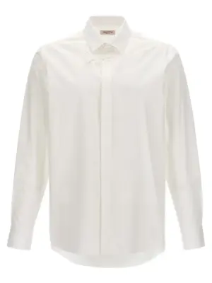 Valentino shirt with flower patch VALENTINO GARAVANI White