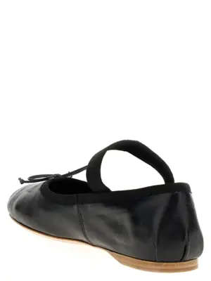 Logo bow ballet flats 5F794DFDX05XUUF0002 MIU MIU Black