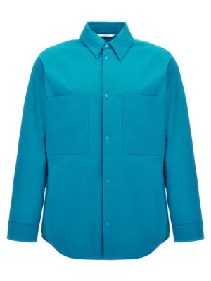 Valentino nylon shirt jacket VALENTINO GARAVANI Light Blue