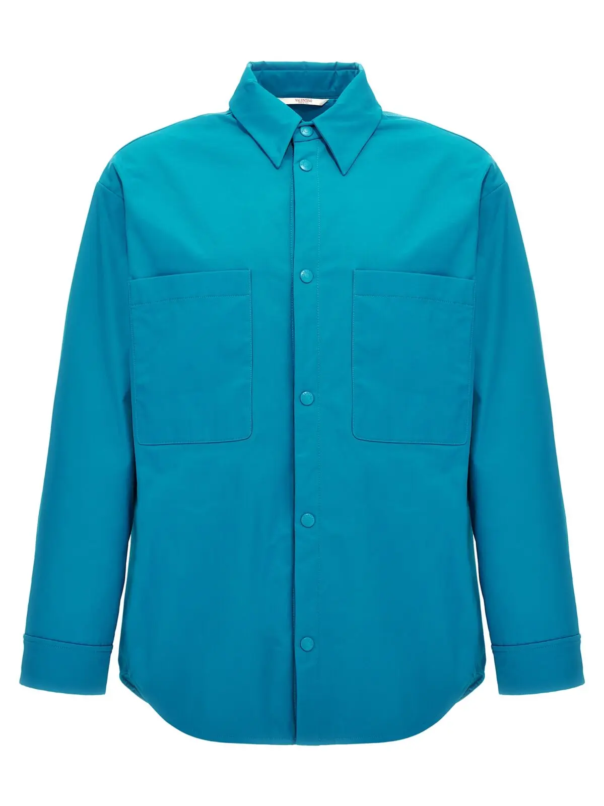 Сорочка-куртка нейлонова Valentino Garavani Блакитна 1 Valentino nylon shirt jacket VALENTINO GARAVANI Light Blue