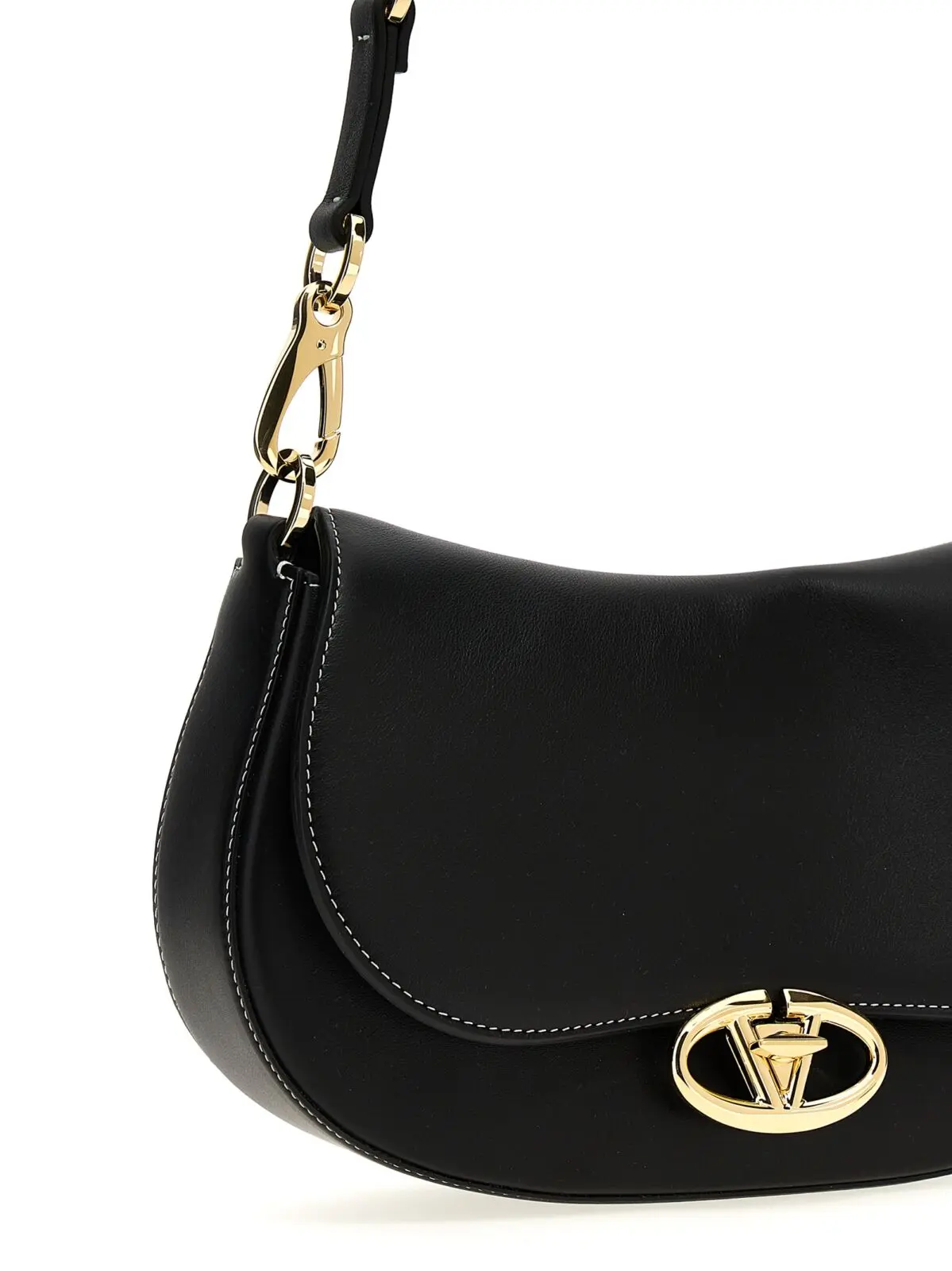 Сумка Valentino Garavani Small Saddle Чорна 3 Valentino Garavani 'Small Saddle' handbag Woman VALENTINO GARAVANI Black