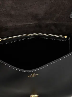 Valentino Garavani 'Small Saddle' handbag 100% calfskin leather (Bos Taurus) VALENTINO GARAVANI Black