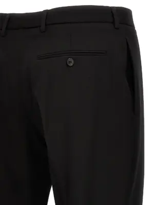 'Iconic Le Smoking' trousers 100% wool SAINT LAURENT Black