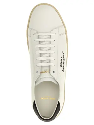 'Court SL/06' sneakers 100% calfskin leather SAINT LAURENT White/Black
