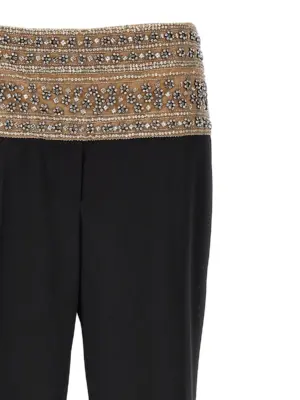 'Smoking' crystal trousers Woman STELLA MCCARTNEY Black