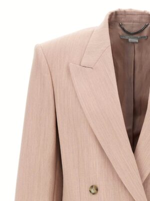Double-breasted wool blazer Woman STELLA MCCARTNEY Pink