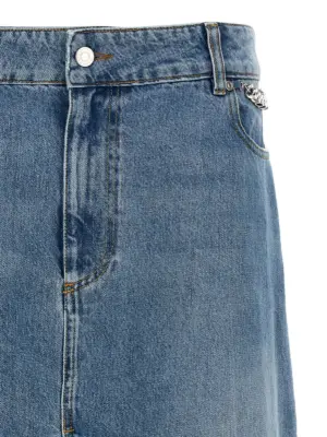 'Falabella' skirt Woman STELLA MCCARTNEY Light Blue