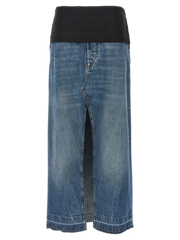 Tuxedo band skirt STELLA MCCARTNEY Blue
