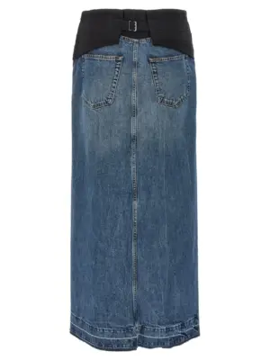 Tuxedo band skirt 6D02693SPH684149 STELLA MCCARTNEY Blue