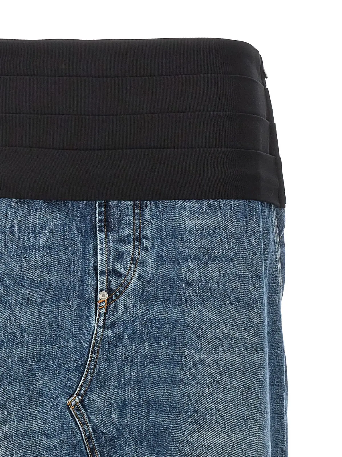 Спідниця смокінг Stella Mccartney Синя 3 Tuxedo band skirt Woman STELLA MCCARTNEY Blue