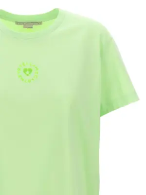 'Iconic Mini Heart' T-shirt Woman STELLA MCCARTNEY Green