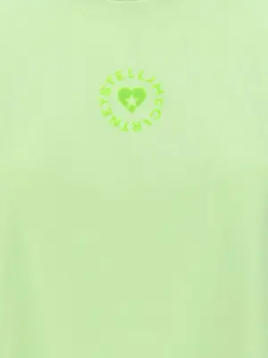 'Iconic Mini Heart' T-shirt 100% cotton STELLA MCCARTNEY Green