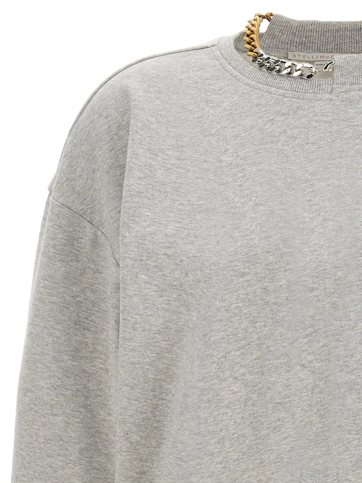 Світшот Stella Mccartney Chain Сірий 3 'Chain' sweatshirt Woman STELLA MCCARTNEY Gray