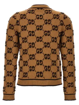 GG tweed bouclè cardigan 713300XKCNA2668 GUCCI Beige