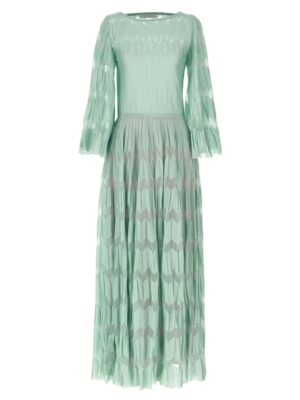 'Mariko Mori' long dress ANTONINO VALENTI Green