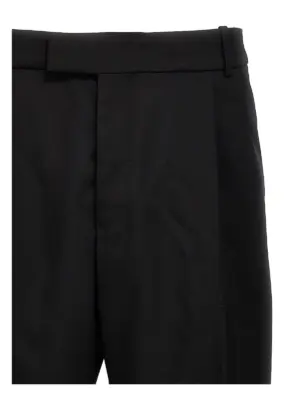 Gabardine wool pants Man ALEXANDER MCQUEEN Black