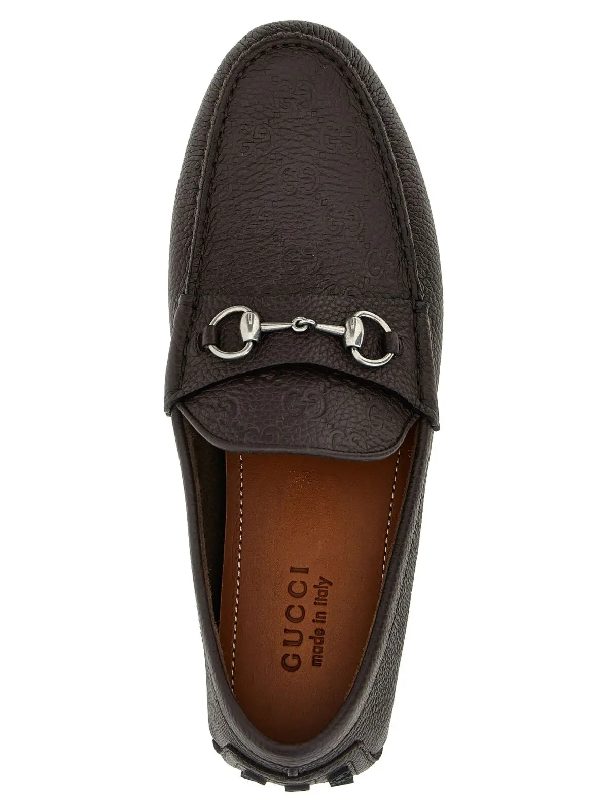 Лофери Gucci Morsetto Коричневі 4 'Morsetto' driver loafers 100% calfskin leather (Bos Taurus) GUCCI Brown